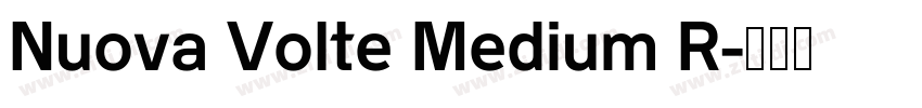 Nuova Volte Medium R字体转换